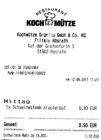 mlus Hffner Kochmtze Restaurant